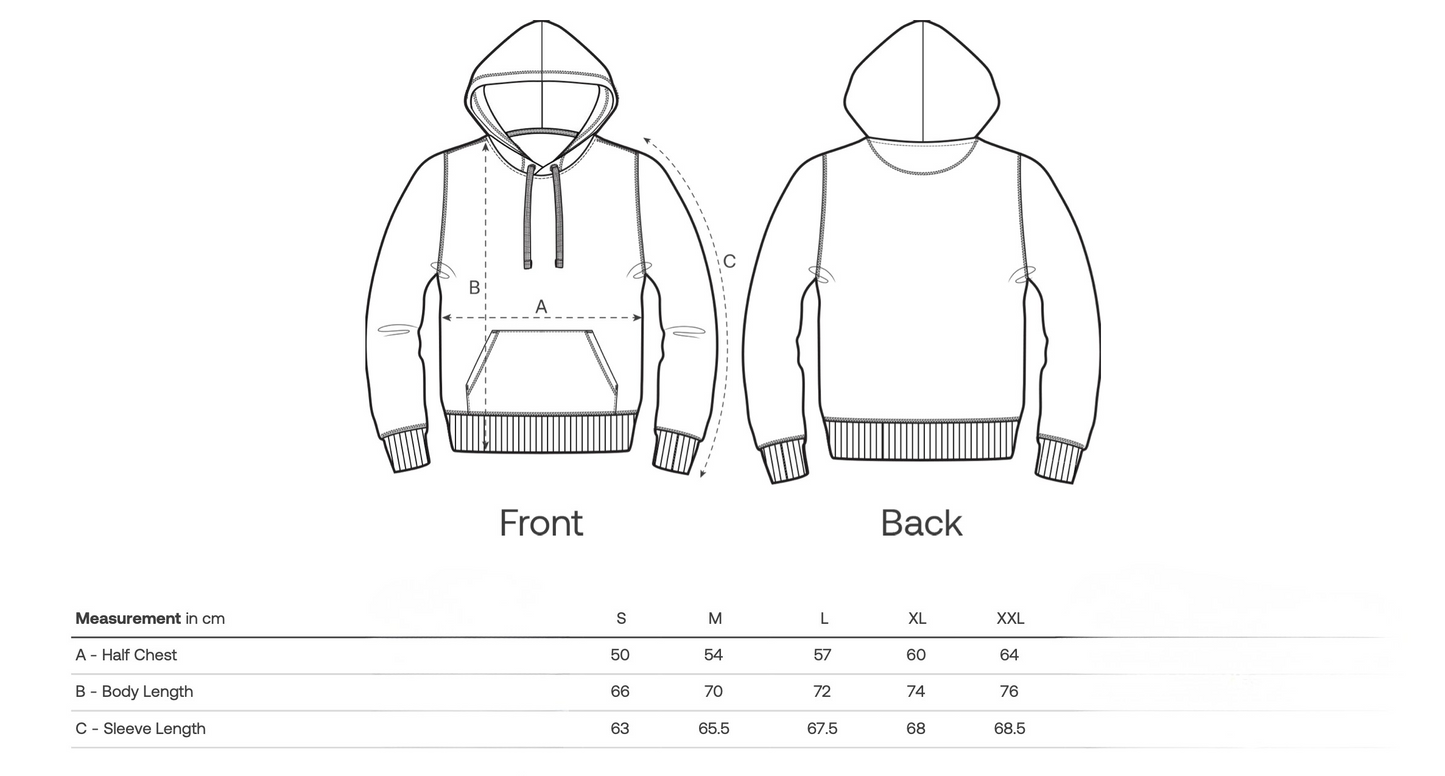 Hoodie "Butterfly" - Bio-Baumwolle